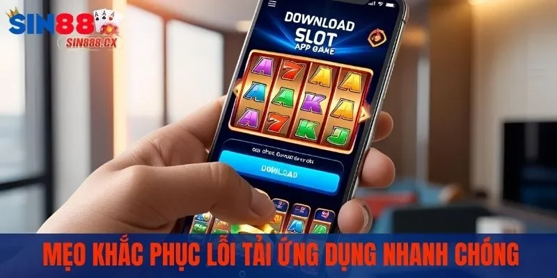 Tải App SIN88 - Giải Pháp Giải Trí Tuyệt Vời Trong Tầm Tay 3 Mẹo khắc phục lỗi tải ứng dụng nhanh chóng
